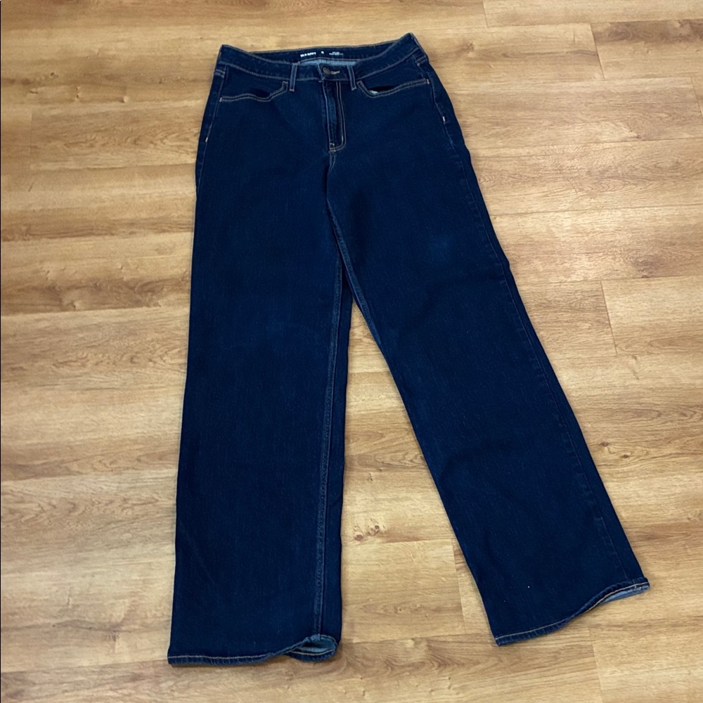 Old Navy Women's Deep Indigo Wide leg‎ Jeans